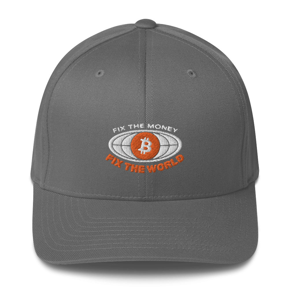 Fix the money fix the worldStructured Twill Cap
