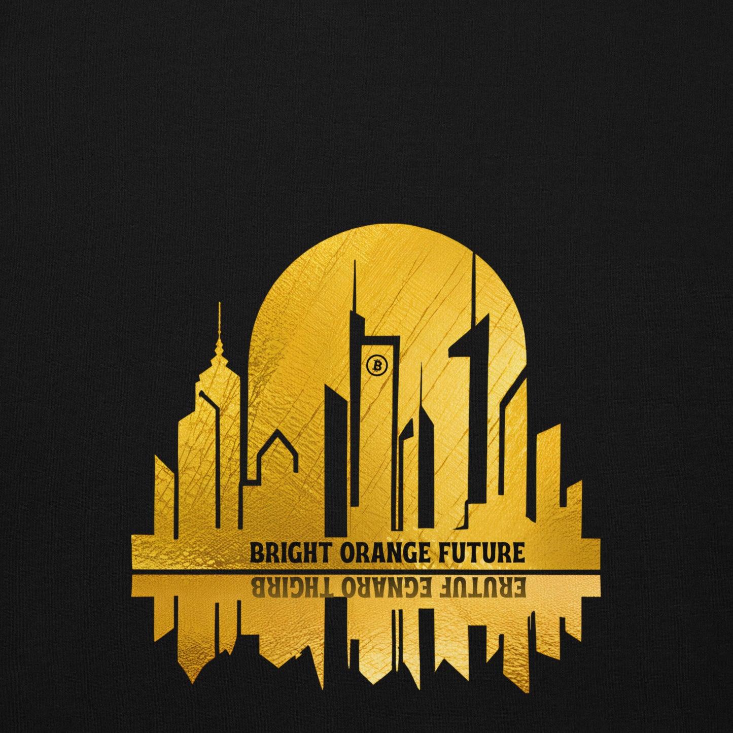 Bright orange future Unisex Hoodie