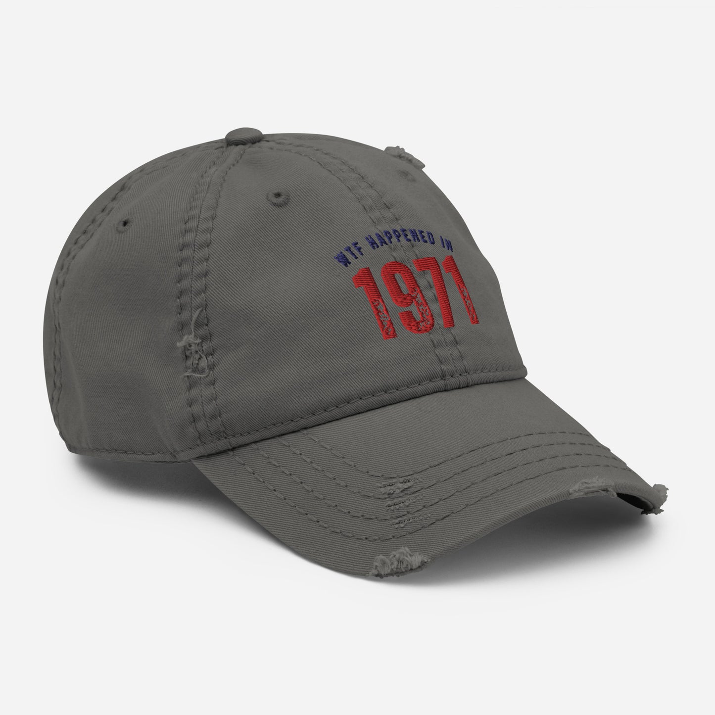 WTF Happened in 1971 Distressed Dad Hat