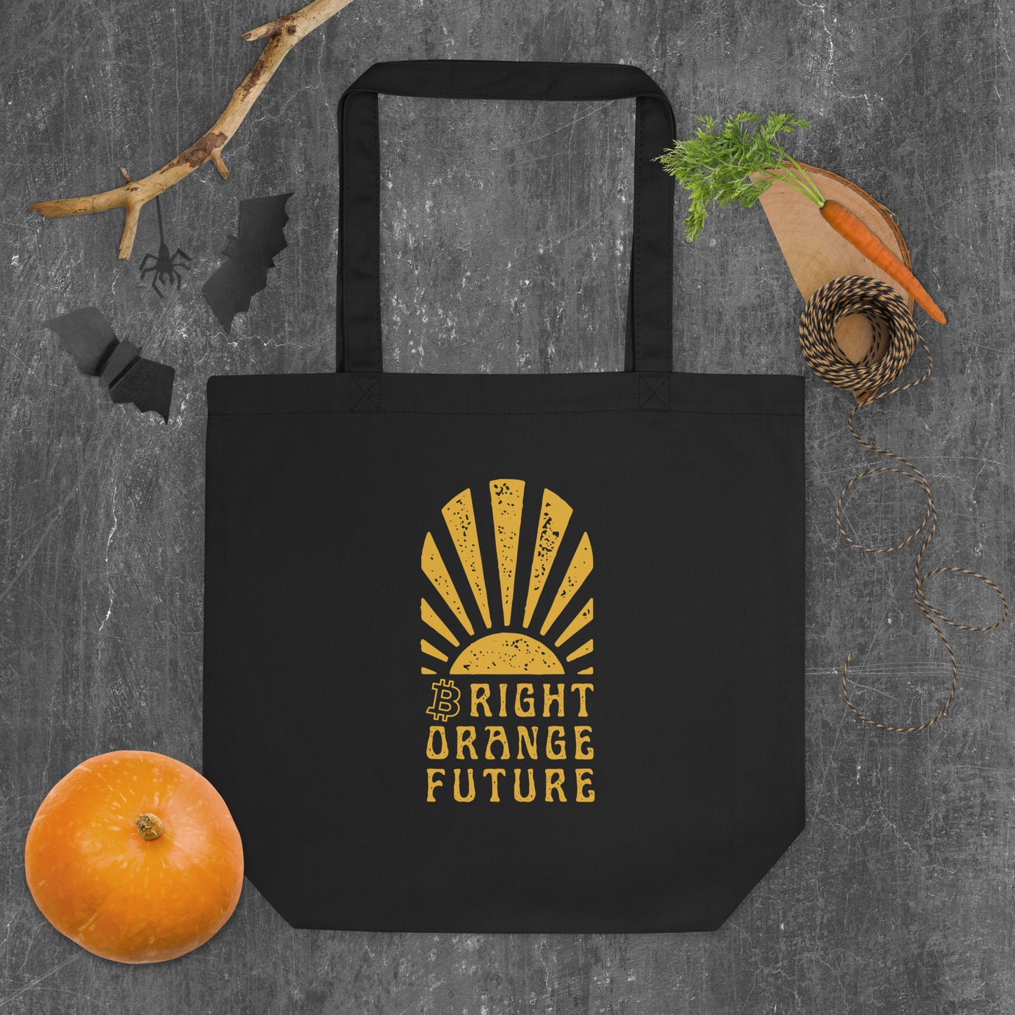 Bright Orange Future Eco Tote Bag