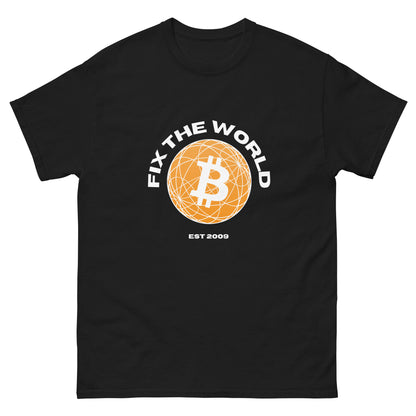 Bitcoin Fix The World Men's classic tee