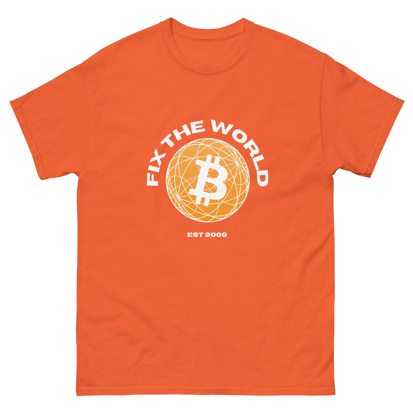 Bitcoin Fix The World Men's classic tee