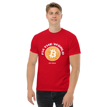 Bitcoin Fix The World Men's classic tee