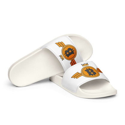 Bitcoin Orange Wings Men’s slides