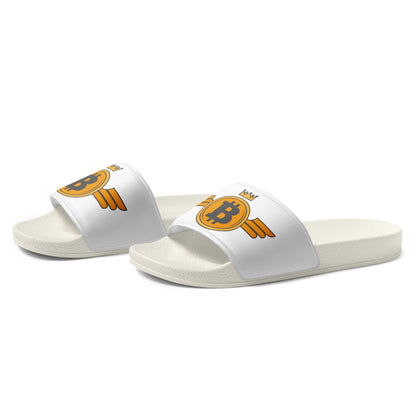 Bitcoin Orange Wings Men’s slides