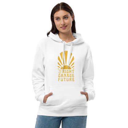 Bright Orange Future Premium eco hoodie