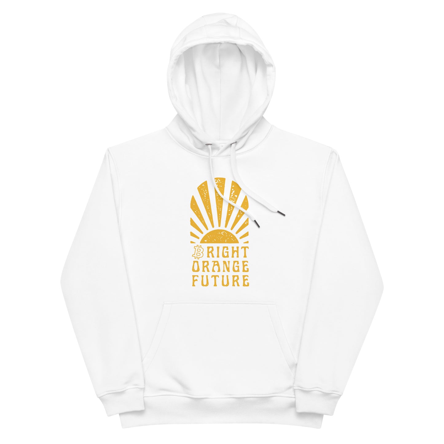Bright Orange Future Premium eco hoodie