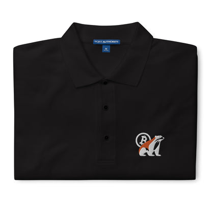 Honey Badger Men's Premium Polo