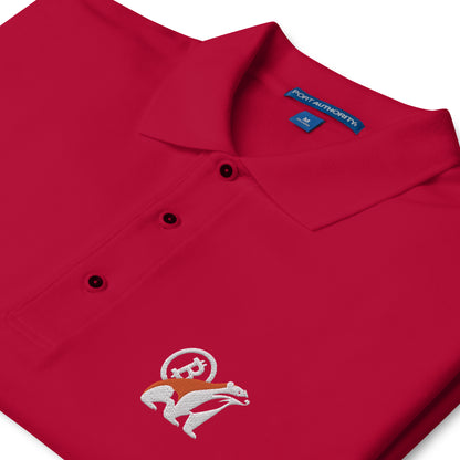 Honey Badger Men's Premium Polo