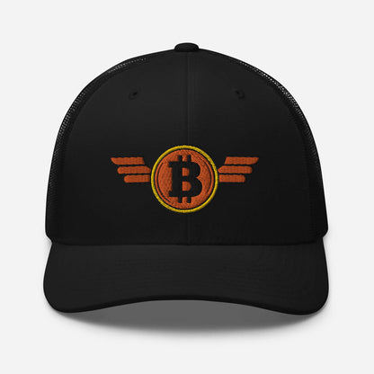 Bitcoin Orange Wings Trucker Cap