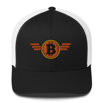 Bitcoin Orange Wings Trucker Cap