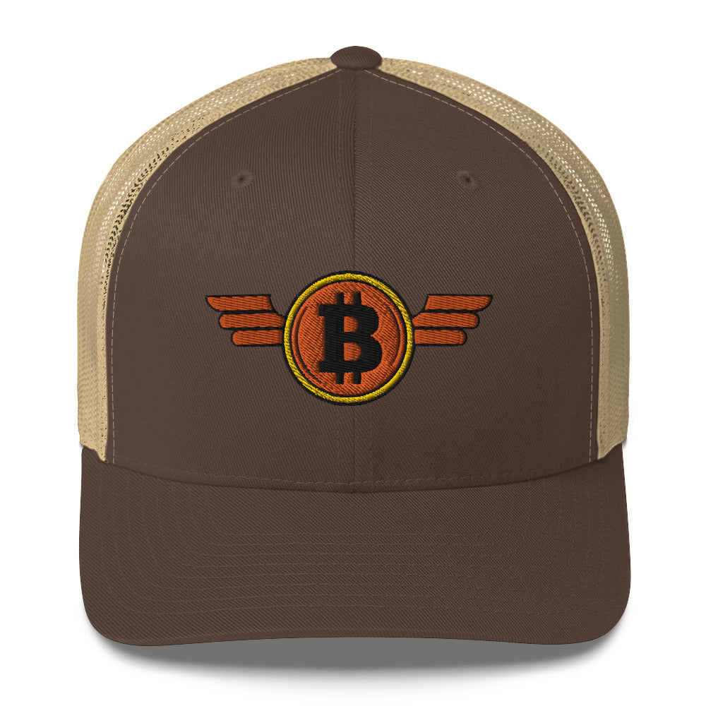 Bitcoin Orange Wings Trucker Cap