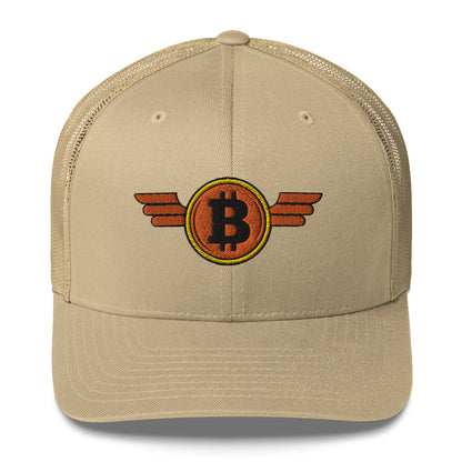 Bitcoin Orange Wings Trucker Cap