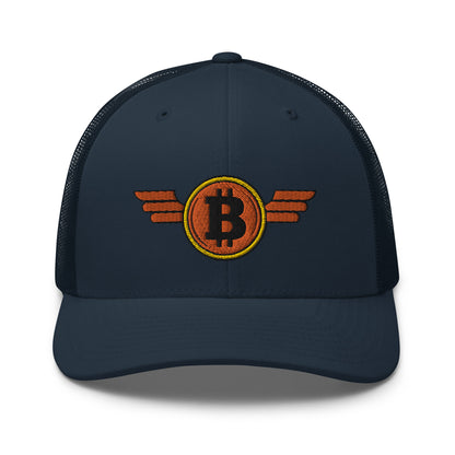 Bitcoin Orange Wings Trucker Cap