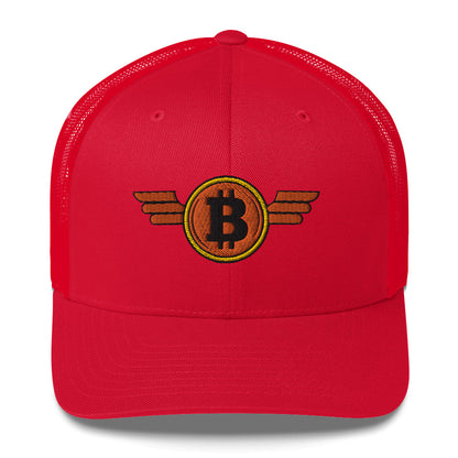 Bitcoin Orange Wings Trucker Cap