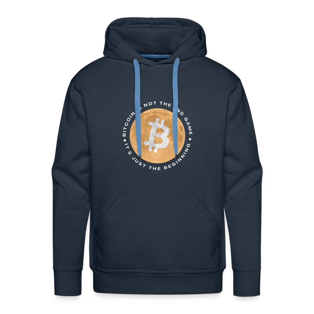 Bitcoin is not the end game Men’s Premium Hoodie - navy
