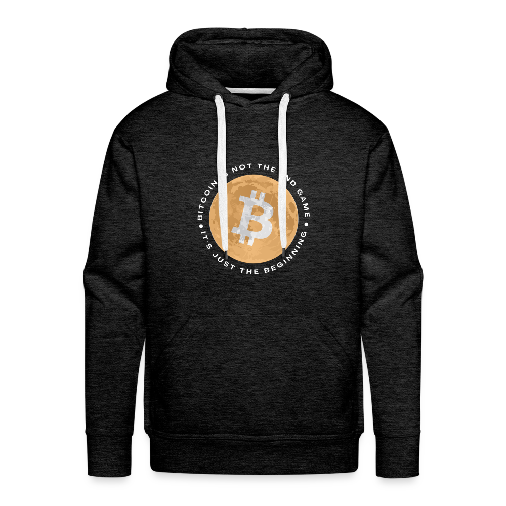 Bitcoin is not the end game Men’s Premium Hoodie - charcoal grey