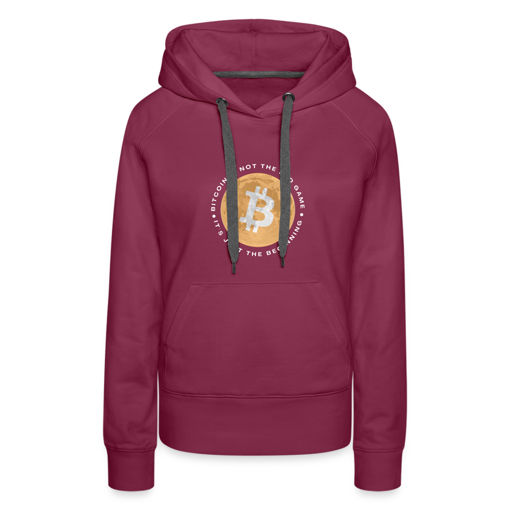 Bitcoin is not the end game Women’s Premium Hoodie - burgundy