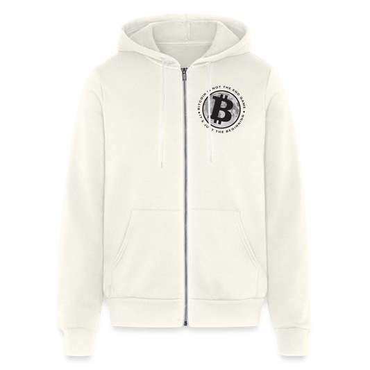 Bitcoin is not the end game Bella + Canvas Unisex Full Zip Hoodie - vintage white