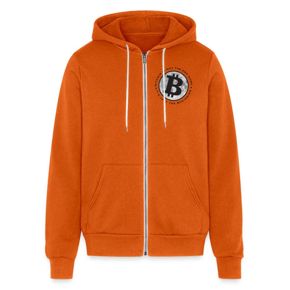 Bitcoin is not the end game Bella + Canvas Unisex Full Zip Hoodie - autumn