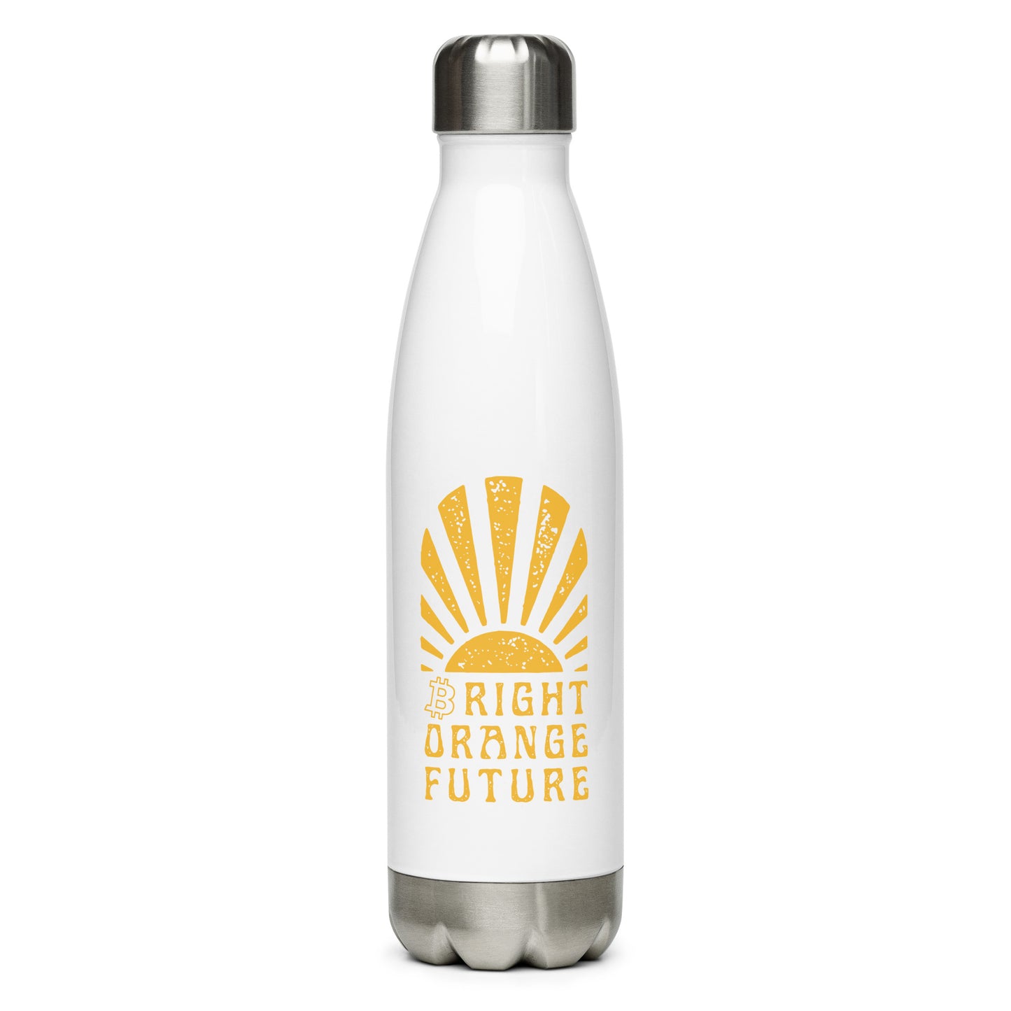Bright Orange Future Stainless steel water bottle