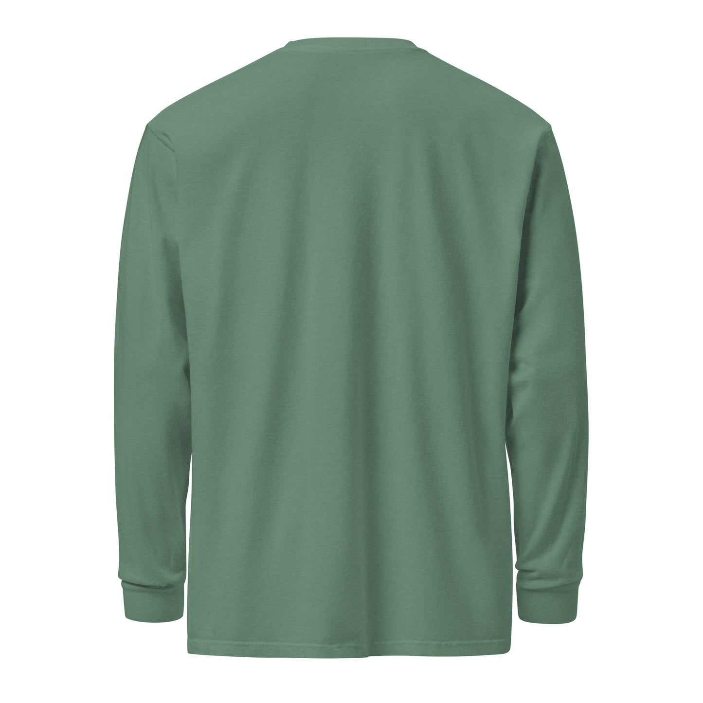 Garment-dyed Number go up heavyweight long-sleeve shirt