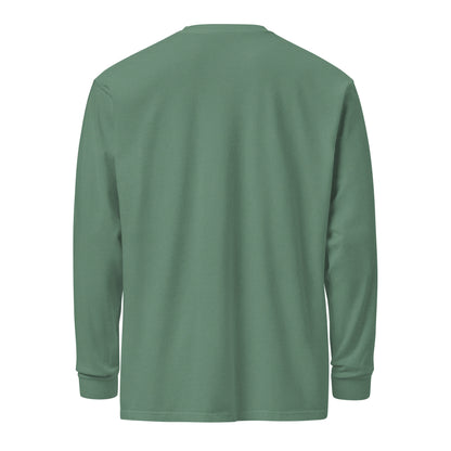 Garment-dyed Number go up heavyweight long-sleeve shirt