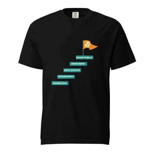 Bitcoin Civilization Unisex garment-dyed heavyweight t-shirt