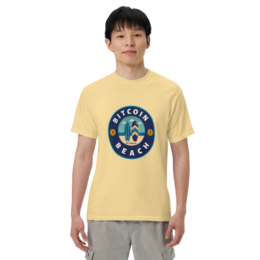 Bitcoin Beach EL Salvador Unisex garment-dyed heavyweight t-shirt