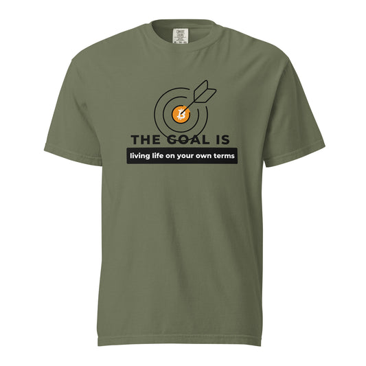 The Goal Unisex garment-dyed heavyweight t-shirt