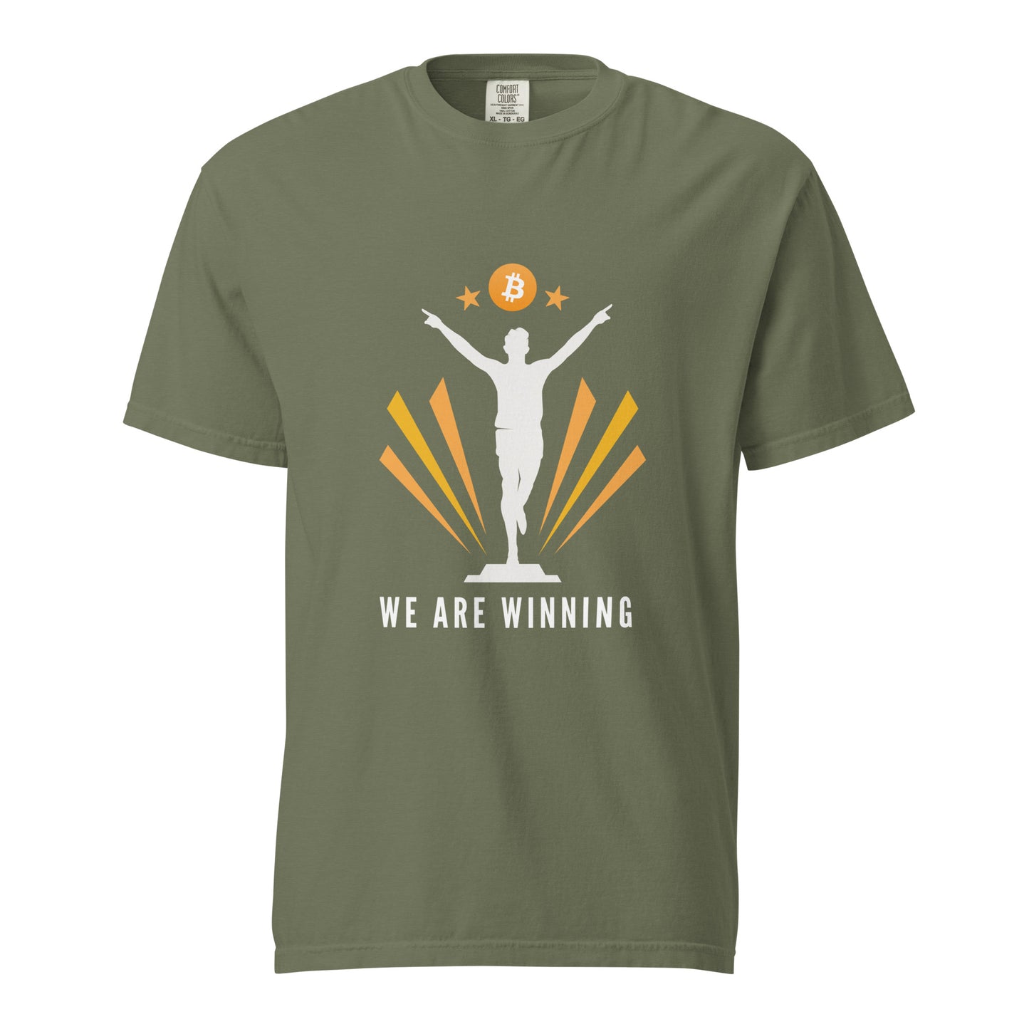 We are winning Unisex garment-dyed heavyweight t-shirt