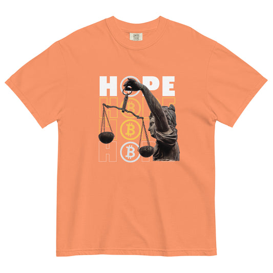 Hope Unisex garment-dyed heavyweight t-shirt