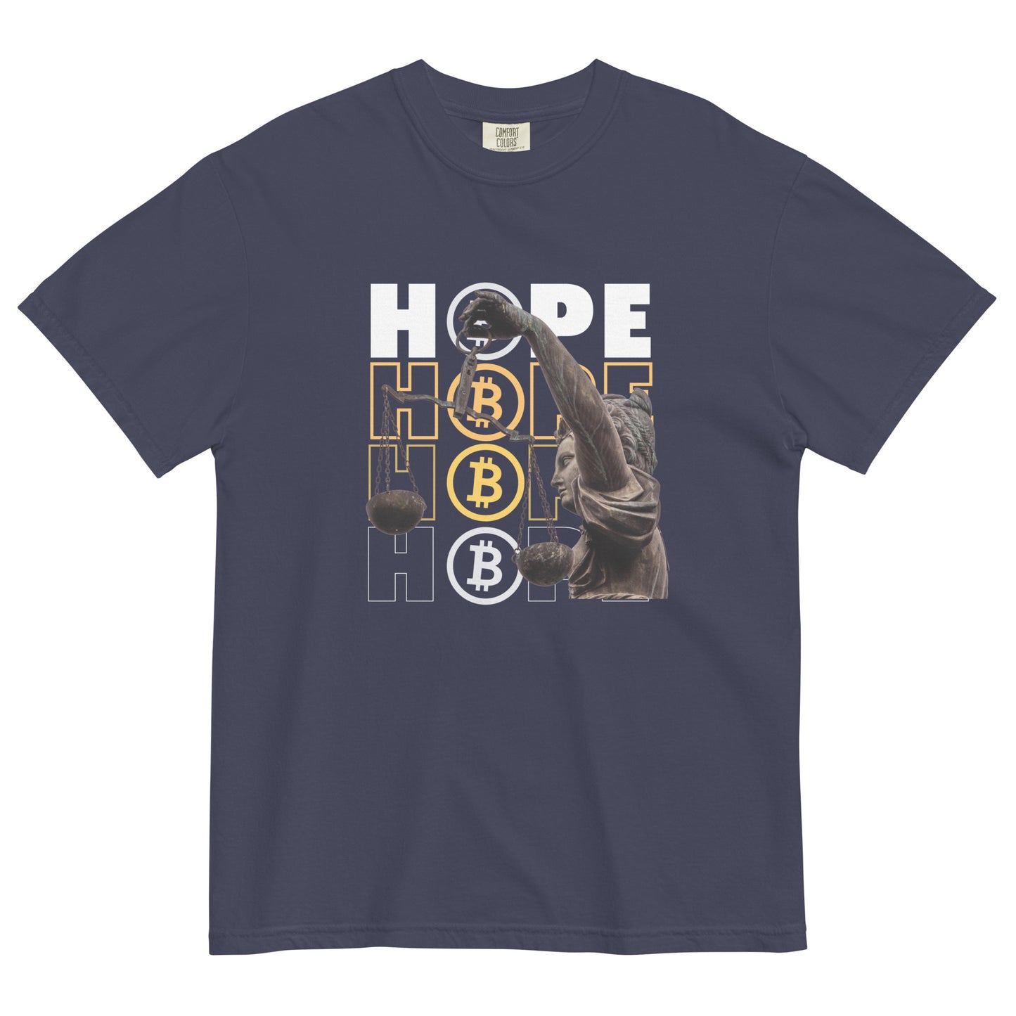 Hope Unisex garment-dyed heavyweight t-shirt