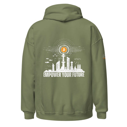 Empower Your Future Bitcoin Unisex Hoodie – Cozy and stylish Bitcoin-themed sweatshirt