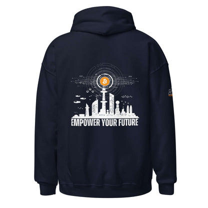 Empower Your Future Bitcoin Unisex Hoodie – Cozy and stylish Bitcoin-themed sweatshirt