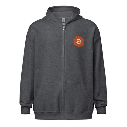 Bitcoin Unisex heavy blend zip hoodie