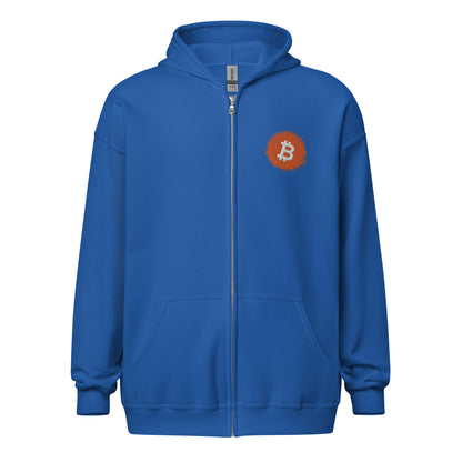 Bitcoin Unisex heavy blend zip hoodie