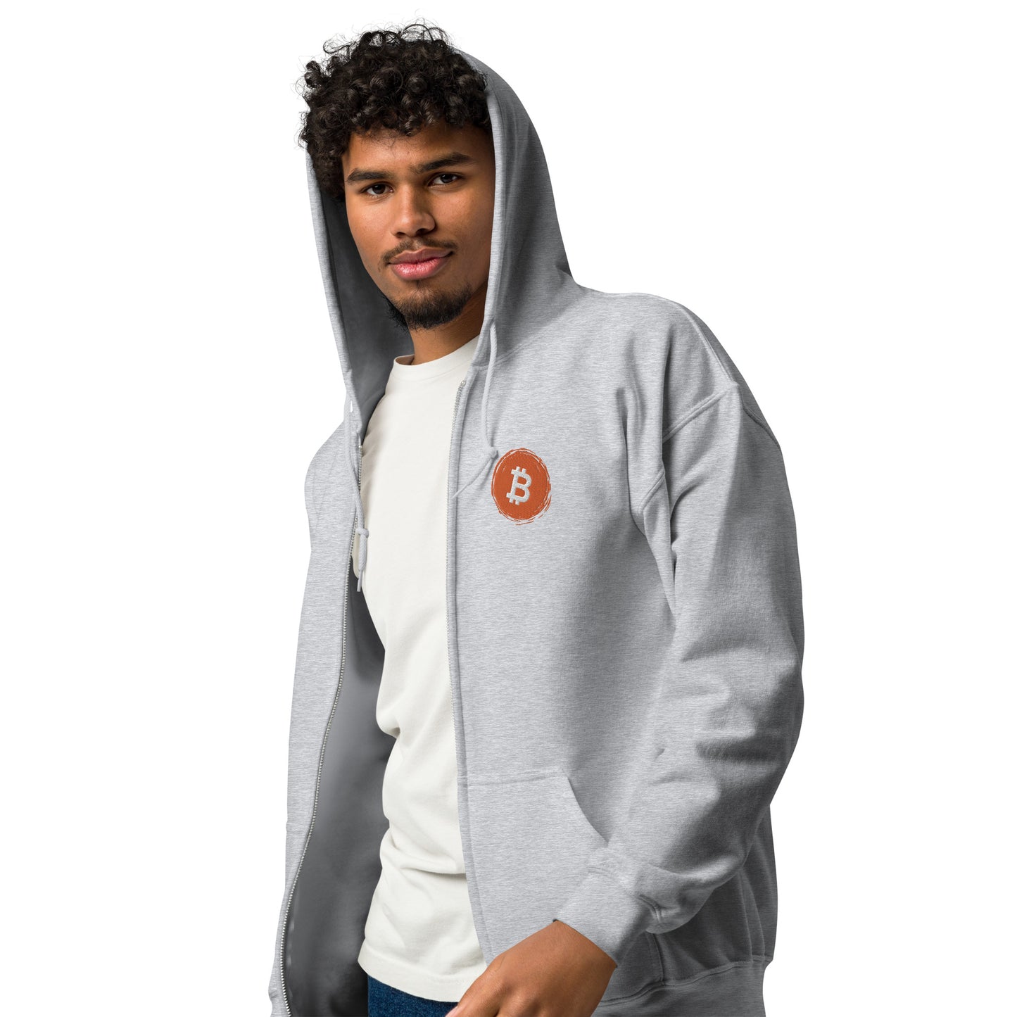 Bitcoin Unisex heavy blend zip hoodie