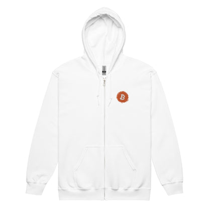 Bitcoin Make War Unaffordable Unisex heavy blend zip hoodie