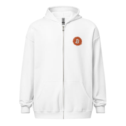 Bitcoin Make War Unaffordable Unisex heavy blend zip hoodie