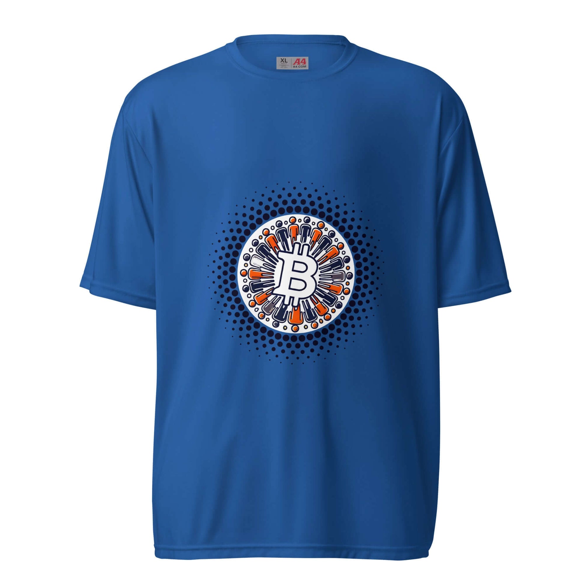 Bitcoin Plebs Unisex Performance Crew Neck T-Shirt – Lightweight, breathable Bitcoin-themed activewear
