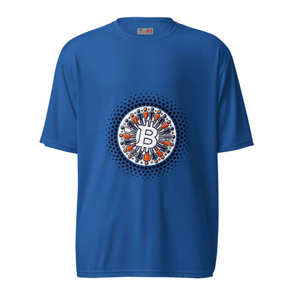 Bitcoin Plebs Unisex Performance Crew Neck T-Shirt – Lightweight, breathable Bitcoin-themed activewear
