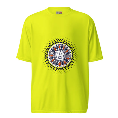 Bitcoin Plebs Unisex Performance Crew Neck T-Shirt – Lightweight, breathable Bitcoin-themed activewear