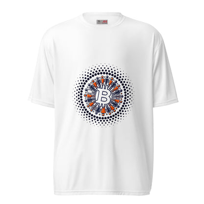 Bitcoin Plebs Unisex Performance Crew Neck T-Shirt – Lightweight, breathable Bitcoin-themed activewear