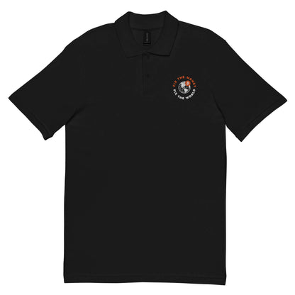 Fix the money fix the world Unisex pique polo shirt