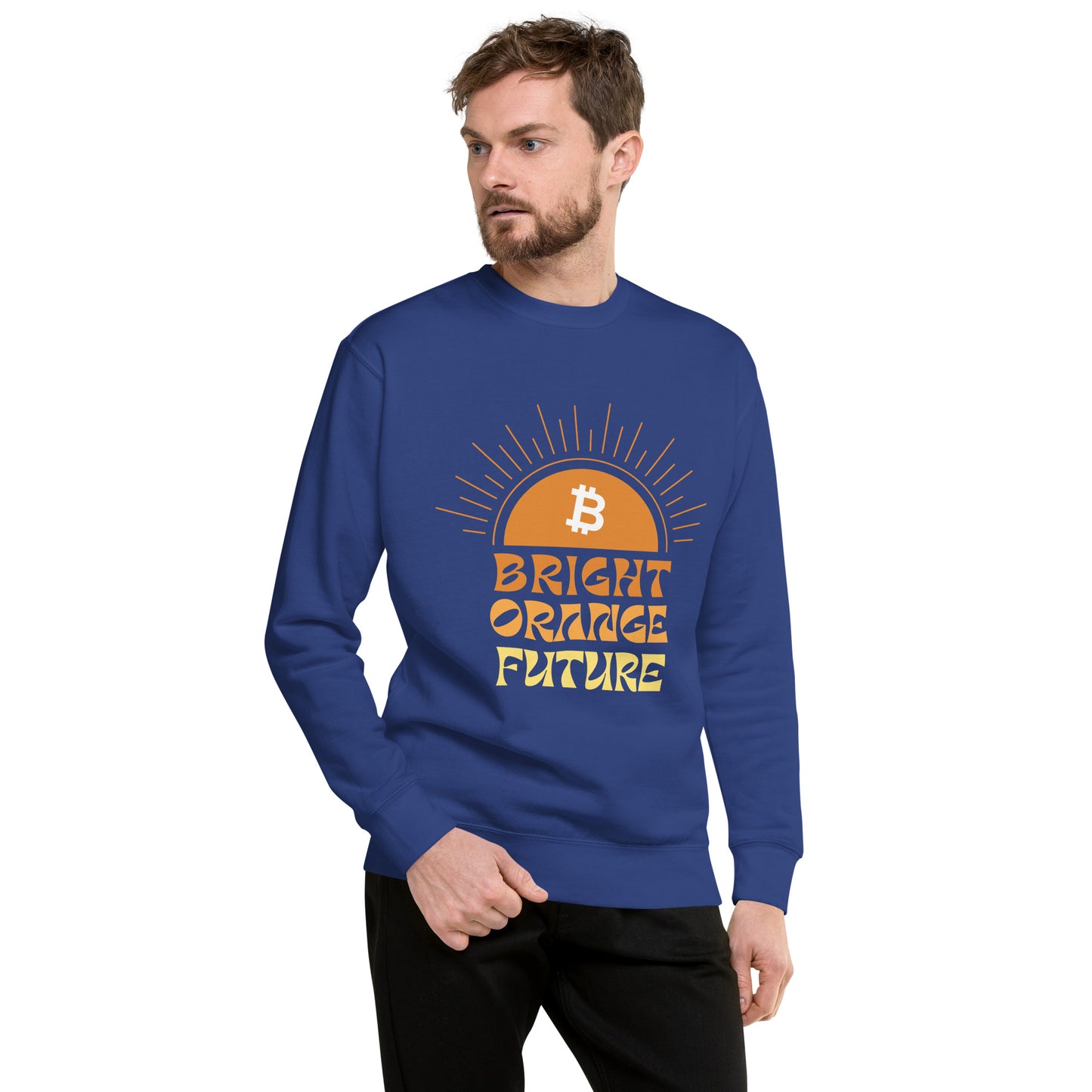 Bright Orange Future Unisex Premium Sweatshirt