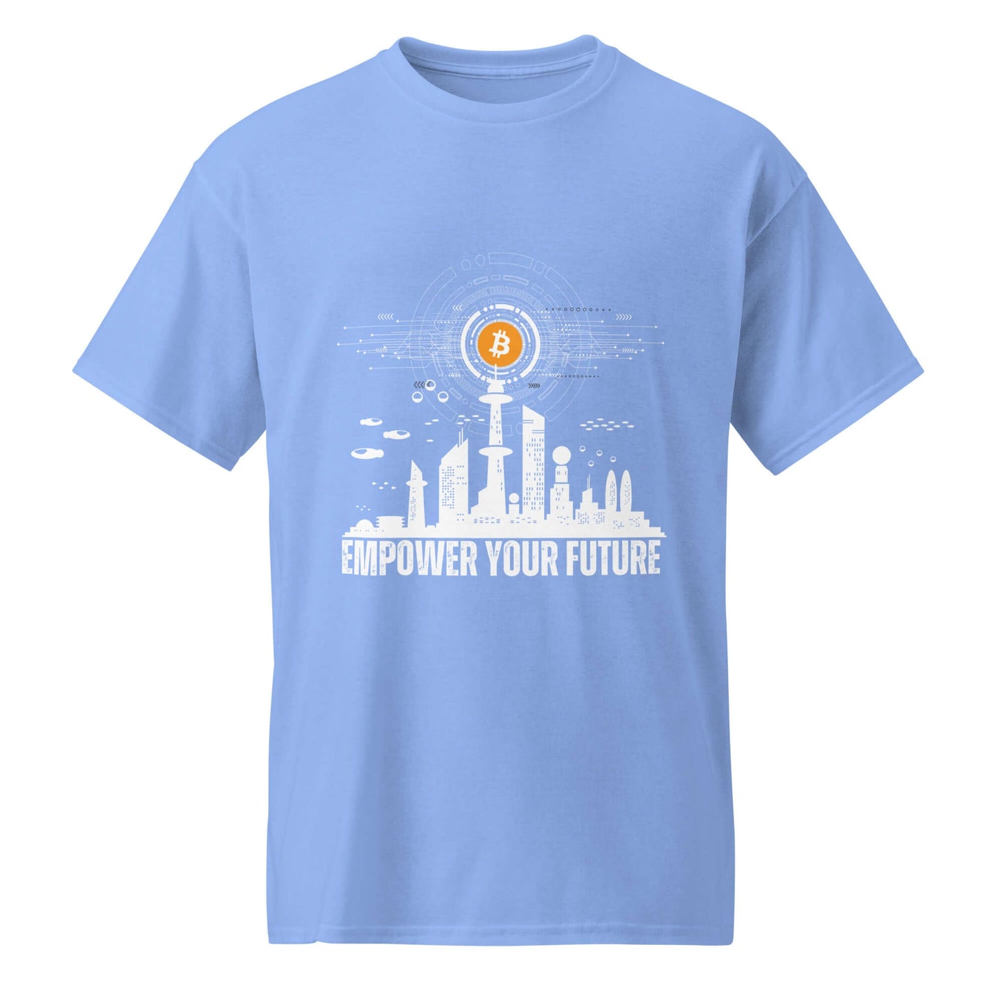 Empower Your Future Bitcoin DryBlend® T-Shirt – Moisture-wicking, comfortable Bitcoin-themed tee