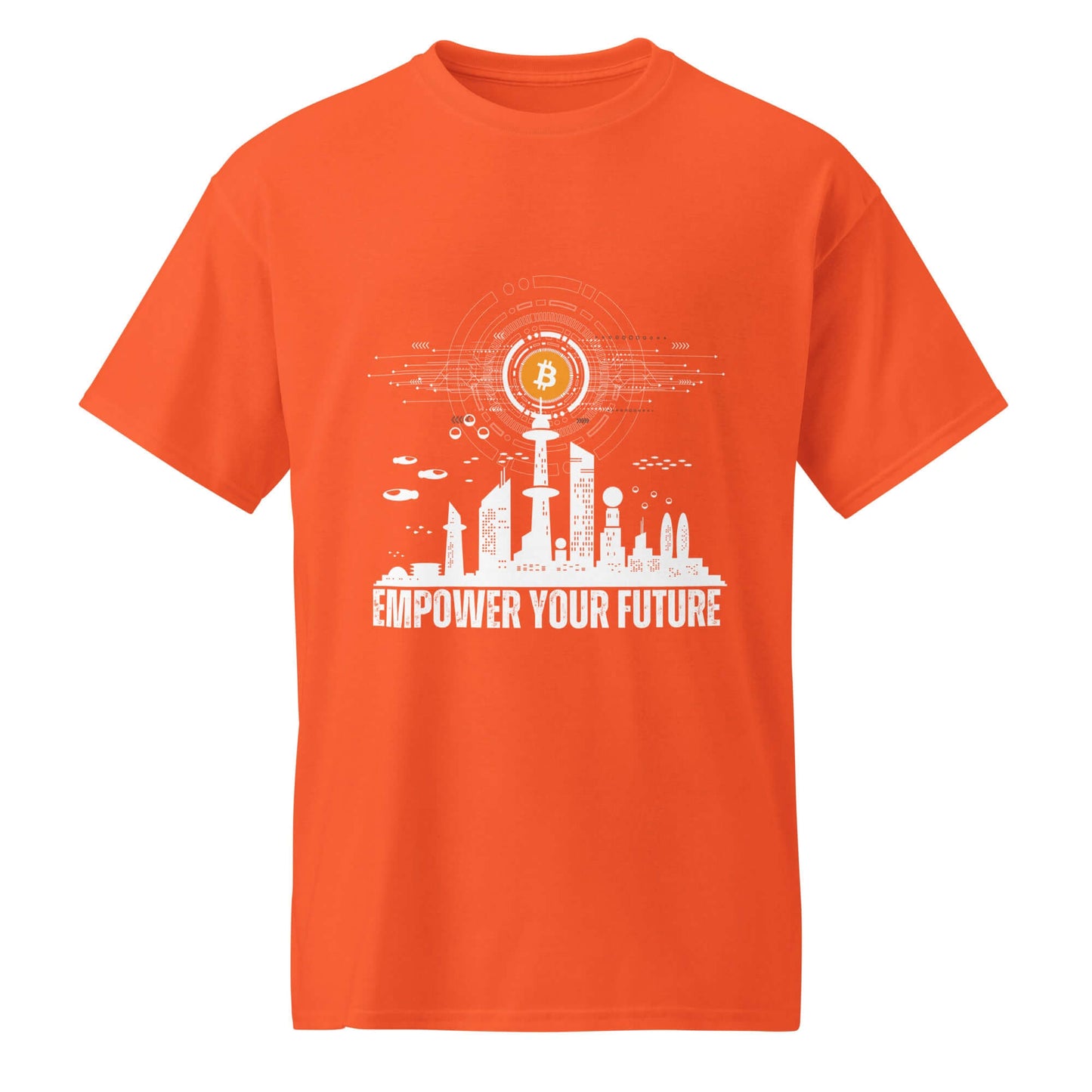 Empower Your Future Bitcoin DryBlend® T-Shirt – Moisture-wicking, comfortable Bitcoin-themed tee