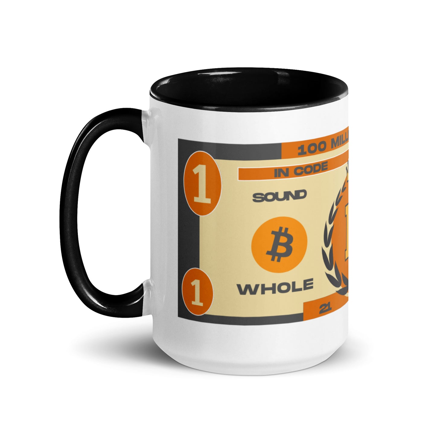 Whole Coin Mug with Color Inside