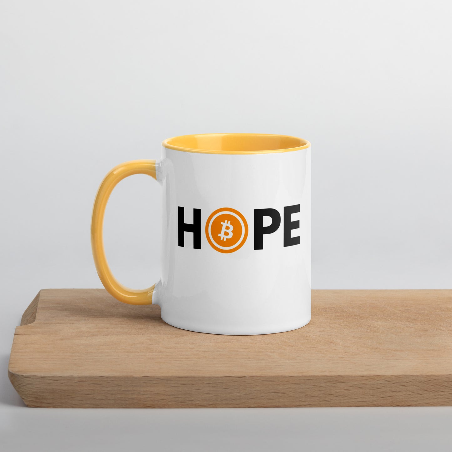 Bitcoin is Hope Mug with Color Inside